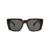 Philipp Plein Square Frame Stainless Steel Sunglasses Havana Havana Grey