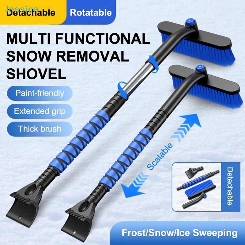Multi-Functional Car Snow Removal Shovel - Detachable & Rotatable Snow Brush with Ice Scraper, for Winter Frost/Ice/Snow