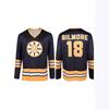 European, American sports v-neck digital printing long-sleeved tide brand letter Ice Hockey jersey
