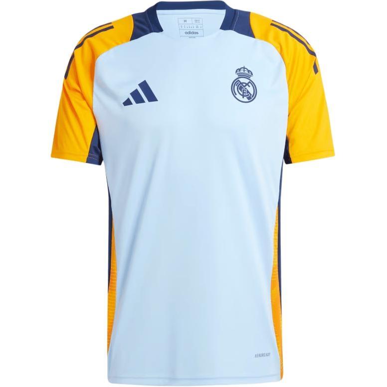 adidas Real Madrid Tiro 24 Competition Training Soccer Jersey Asia Sizing Asia Sizing  Glow Blue  Men s IT5125 XL