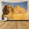 Antike ägyptische Wandteppich Wüste Pyramide Sphinx Historische Stätten Wandteppich Kunst Wandbehang Dekor für Wohnzimmer Schlafzimmer Heimbüro