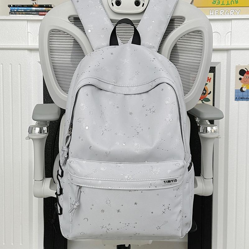 Schoolbag Korean Ins Wind Star Backpack Women, Large Capacity Junior High School Girls High School Student School Bag Leisure Travel Backpack