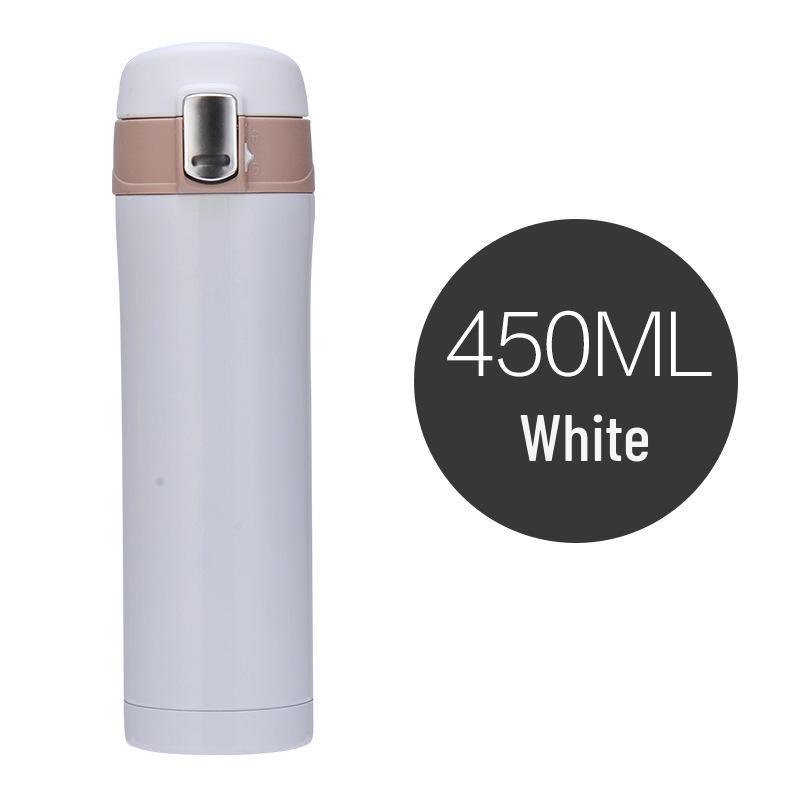 Copo Térmico de Aço Inoxidável com Abertura de um Clique - Presente da Loja 4S