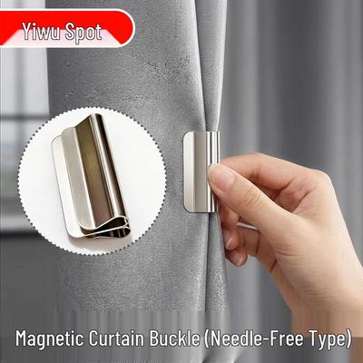 Boucle de rideau magnétique sans clou Blackout pour fermeture occultante