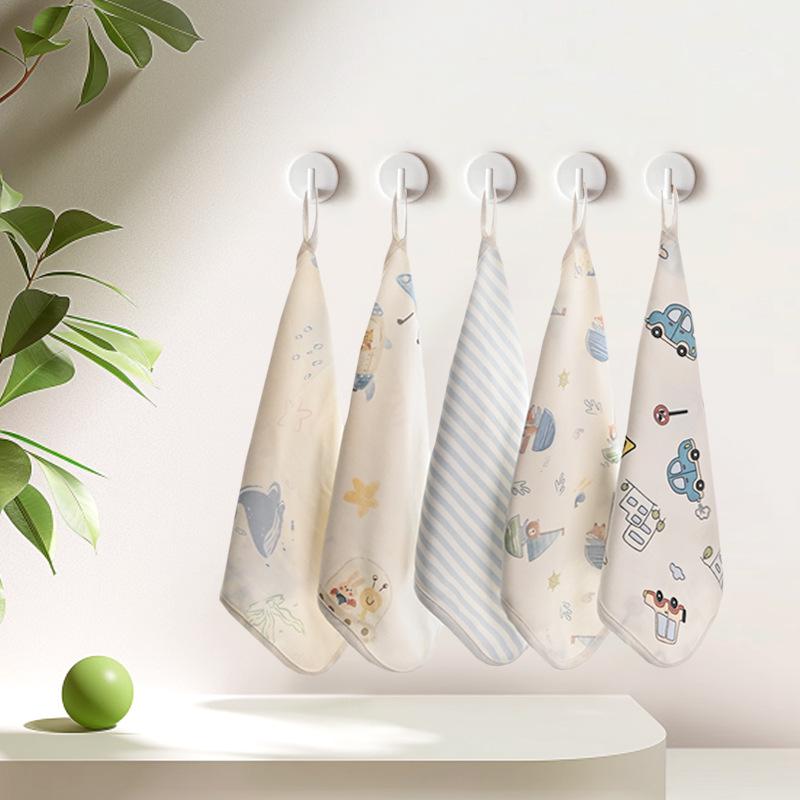 High-Density 30x30cm Double-Layer Printed Cotton Gauze Handkerchief, Washcloth, Nursing Cloth, Drool Cloth, Combed Cotton Towel.