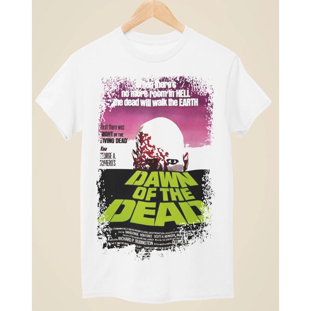 Dawn of the Dead - Movie Poster Inspired Unisex White T-Shirt FREESHIPS