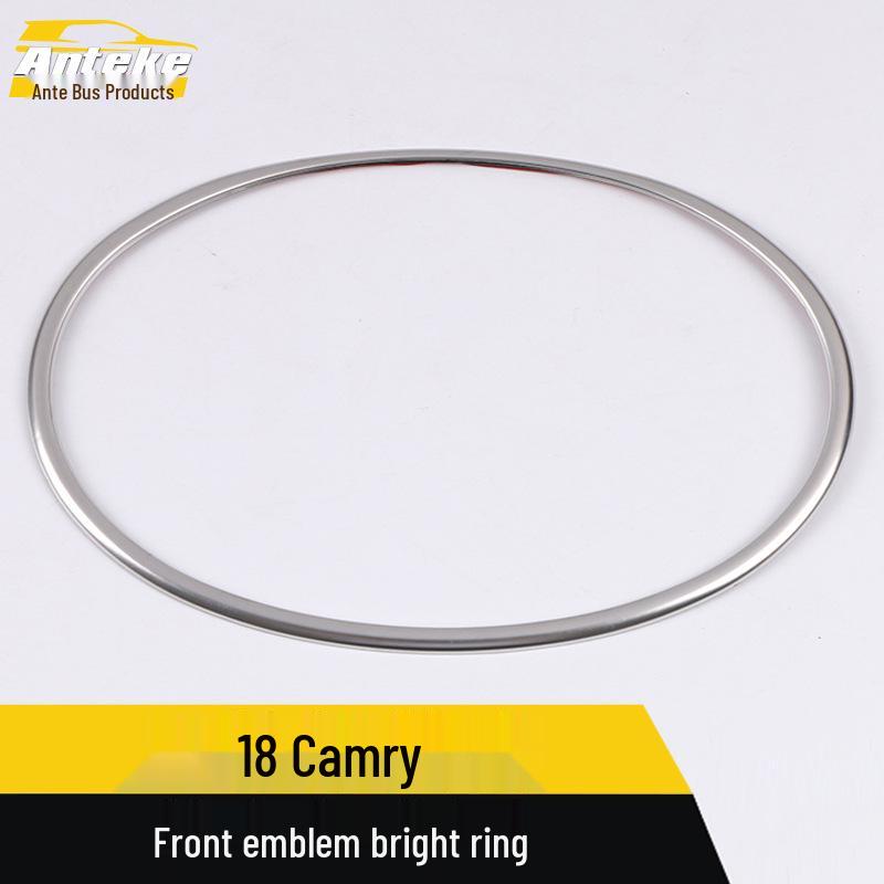 Stainless Steel Front Emblem Bright Frame for 2018 Camry
