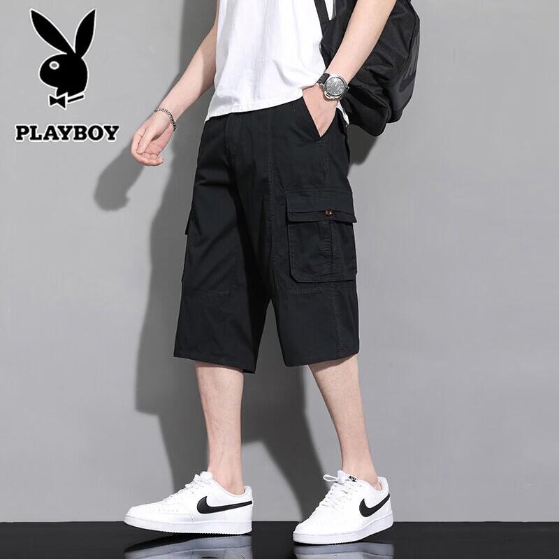 PLAYBOY Men s Summer Loose Fit Cargo Shorts XL