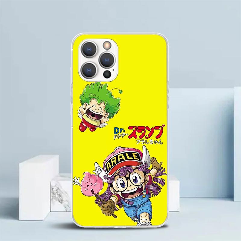 Arale Dr Slump Phone Case For IPhone 16 17 Air 16E 15 14 Plus 13 Mini 12 11 Pro Max 7 8 + SE 2020 Soft TPU Back Cover 16 17 Air