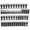 50Pcs Oscillating Saw Blades BiMetal Quick Release Kit Combination Set Cutting Percussion Tool