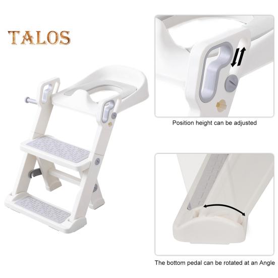 Çocuklar için Ayarlanabilir Yükseklikli Merdivenli Tuvalet Eğitim Koltuğu Katlanabilir Basamaklı Tabure Kaymaz Pedler Tuvalet Eğitimcisi Kaymaz Tuvalet Eğitim Merdiveni