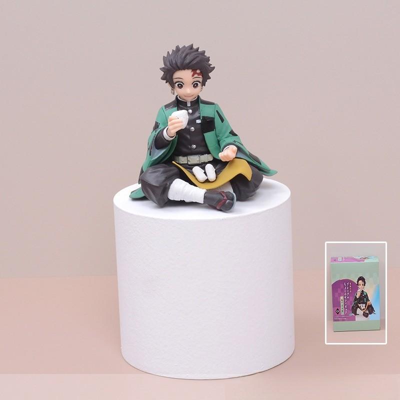Demon Slayer Kimetsu No Yaiba PVC Figuren Set Mit Sitzenden Posen Modellen Zum Sammeln Und Ausstellen