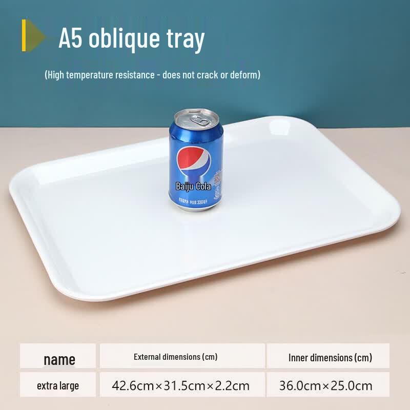 Qiwei Japanese Style Melamine Rectangular Serving Tray