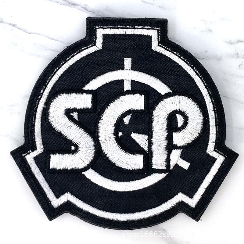 SCP Foundation Logo Gestickt Moral Patch Aufkleber Klettverschluss Abzeichen