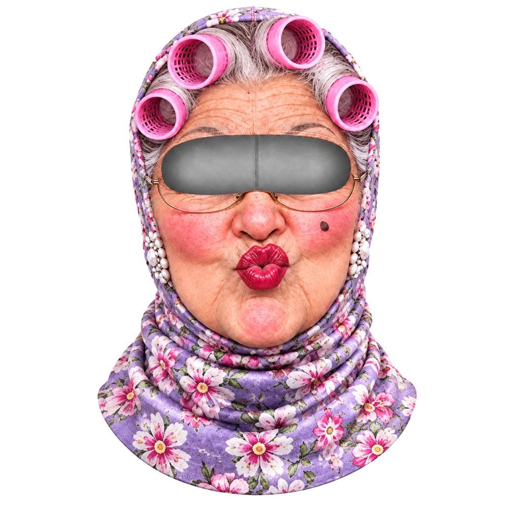 3D Face Printed Funny Ski Mask Old Man Pattern Winter Mask Cover  For Outdoor/Cycling/Pranks/Party