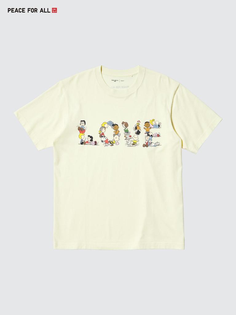 Uniqlo Peace For All Graphic T  shorT Sleeve  Regular fiT  peanuTs