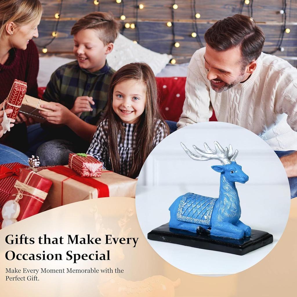 Peaceful Deer Sculpture for Home or Office: A Perfect Blend of Natural Elegance and Soothing Tranquility