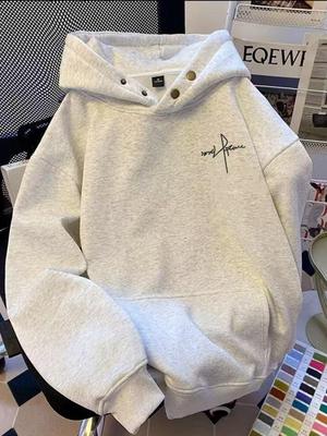 Unisex Hoodie mit trendigem Buchstaben-Schnallen-Design - Modisch, Vielseitig und Locker geschnitten