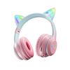 Cat Ear Luminous Foldable Bluetooth Headset with Long Battery Life for Gaming and Sports
