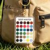 Kleiderschrank Farbabgleicher 2 Stück Palette Schlüsselanhänger Anhänger, Klares Acryl Saisonanalyse Muster Schlüsselanhänger, Karte, Geschenke für Modefans Make-up Guide