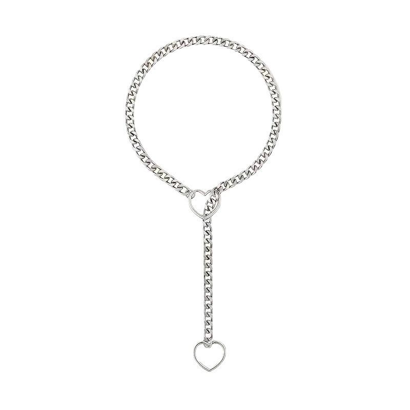 

Ожерелье с подвеской Love в европейском и американском готическом стиле на кубинской цепочке, регулируемое