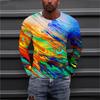 Taktisches Camouflage-Muster T-Shirt Für Männer Lustige 3D-bedruckte T-Shirts Herbst Lässig Locker Rundhals Oberteile T-Shirts Langarm