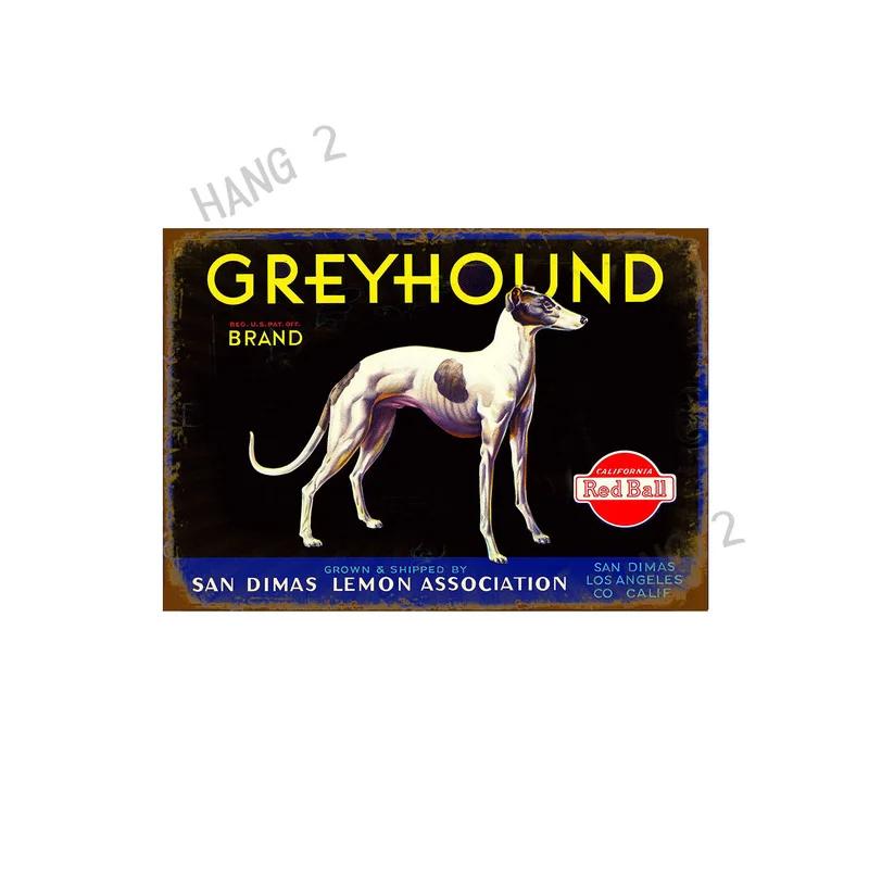 Schilder Blech Metall Poster Du hast gelächelt und ich habe mich verliebt Greyhound Hängeschilder für Zuhause Dekorative Plakette 8X12 oder 12x16 Zoll