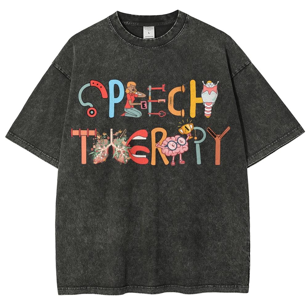 Colorful Cartoon Cute Top Casual Fashion T-Shirt Unisex Wash Cotton High Quality Short Sleeve Summer