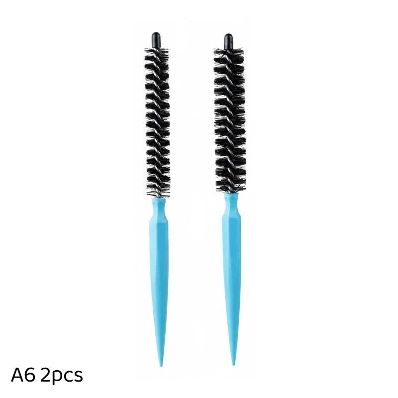 Salon Professionelle Mini-Rundbürste 1/2 Stück 16 mm/22 mm Verdrehtes Design Leicht für kurzes langes Haar DIY Friseur