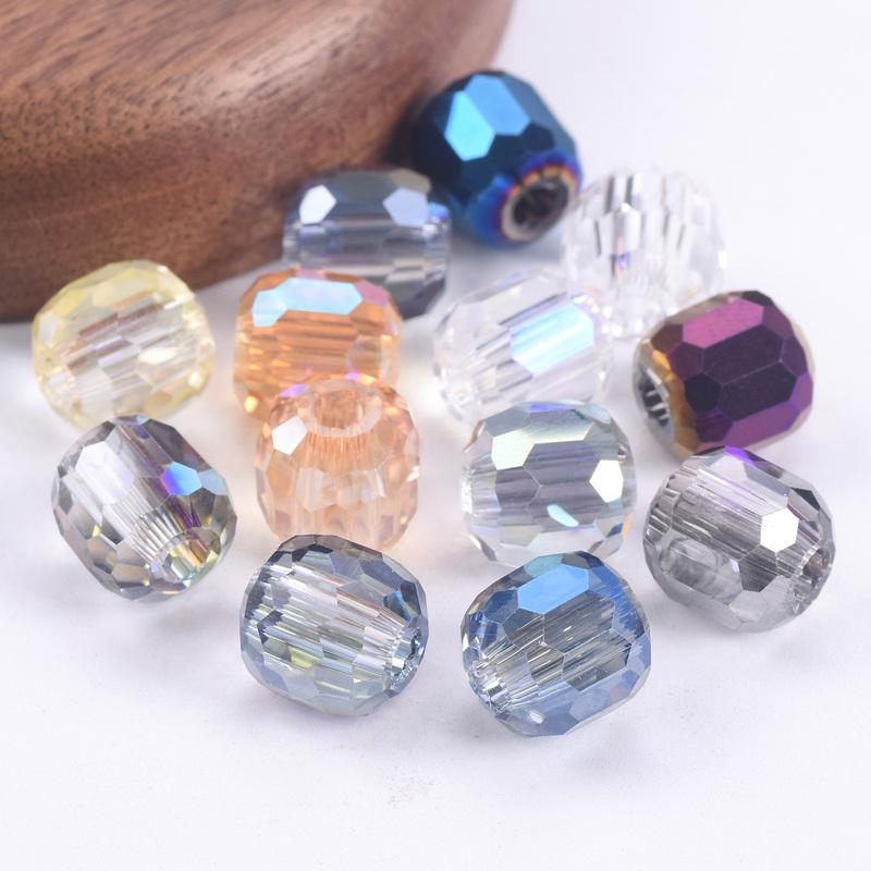 10pcs Round 8mm 10mm 12mm 14mm Crystal Glass Faceted Loose Beads For Jewelry Making DIY Crafts Findings