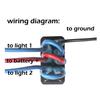 12V 20A 24V 10A Rocker Switch ARROWS Blue LED Light DPDT 3 Position ON OFF ON (ON) OFF (ON) Momentary for Car Boat UTV WINCH