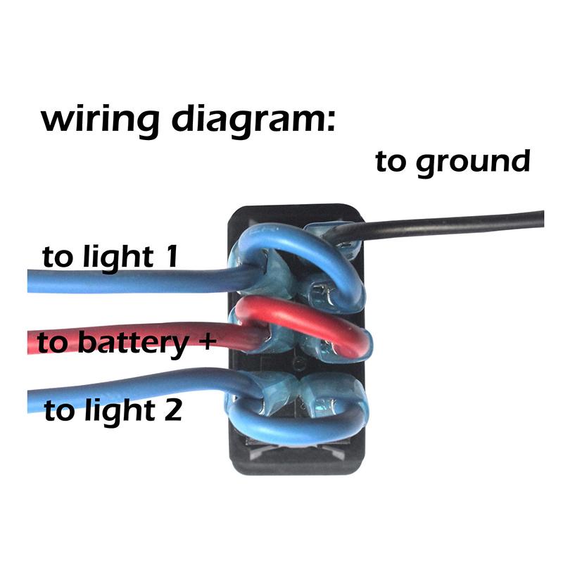 12V 20A 24V 10A Rocker Switch ARROWS Blue LED Light DPDT 3 Position ON OFF ON (ON) OFF (ON) Momentary for Car Boat UTV WINCH