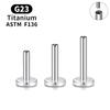 10 Stück G23 Titan Piercing Intern Gewindete Stecker Ohrstecker Stäbchen Basis 16G Für Labret Lippe Ohr Körper Piercing Schmuck Zubehör