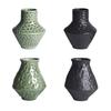 Artisanal Textured Ceramics Flower Arrangement Vases Organic Imperfects Design for Modern Styling