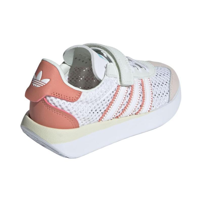 adidas Originals COUNTRY XLG Low Top Kids Lifestyle Shoes White Brown Pink Children Aged 3 7 Years Old Sneakers IF6898