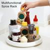 Rotating Seasoning Bottle Organizer Spinning Kitchen Countertop Storage Tray Spice Bottle Carousel for Cabinet Pantry Organization