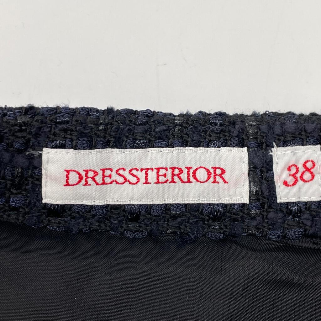 DRESSTERIOR 085-78002 Tweet Skirt skirt 38 NavyUsed