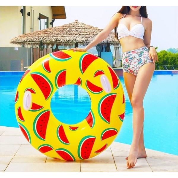 Sunny Water Round Watermelon Tube 110cm, Korean Water Fun Items