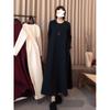 Autumn Loose Round Neck Plus Size Ladies Slim Fit Slimming Large Skirt