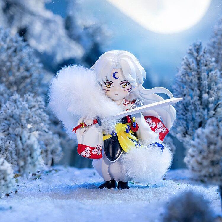 POPMART GONG Inuyasha Sengoku Journey Series Kikyo Sesshomaru Set Collectible PVC Anime Action Toy Art Figure Gift