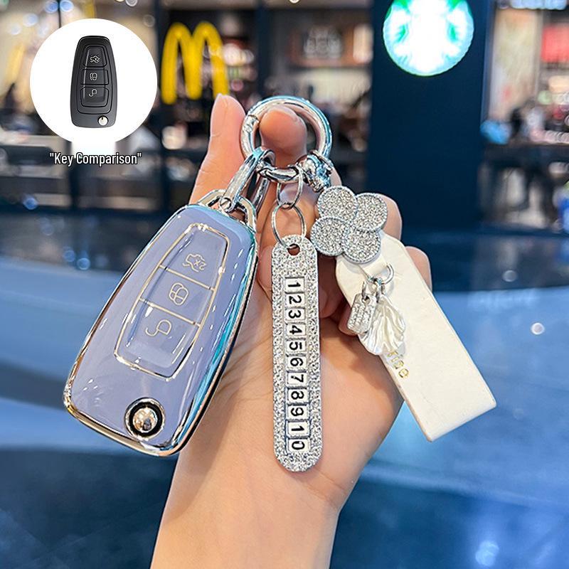 High-Grade Protective Key Shell for Ford Focus, Escort, and Kuga - Unisex