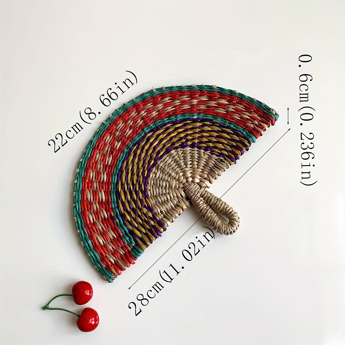 Веер из водорослей с одной стороны Half seaweed fan blue, red and yellow