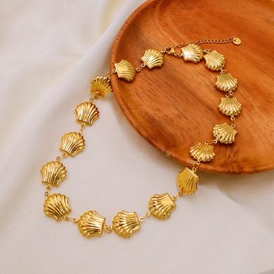 Fashion Shell Seaside Summer Titanium Steel Jewelry Earrings Bracelet Necklace Temperament Women Do Not Fade Stainless Steel