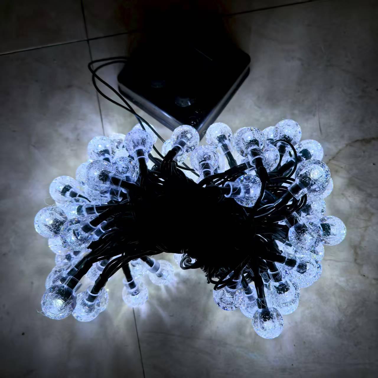 

Сонячні світлодіодні гірлянди - Водонепроникні вуличні декоративні вогні для патіо та саду 1.5m, 10 lights, 2 AA batteries