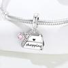 Copper Shopping Bag Original Pendants Bracelet Charms Jewelry Party Beads Diy Trendy Gifts