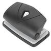 Hole Punch Small Plastic Adjustable Positioning Punching Machine for Stationery BindingBlack