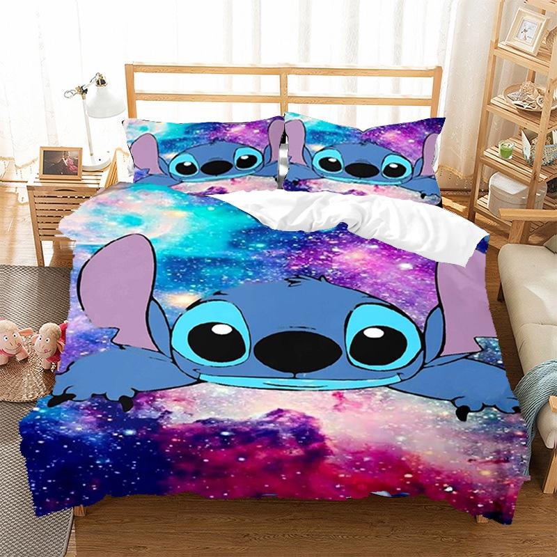 Adorable 3d Lilo Stitch Cartoon Bedding Set For Your Little One's Bedroom