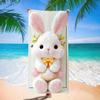 New Easter Beach Towel Festive Party Arrangement Outdoor Beach Towel Microfiber Rabbit