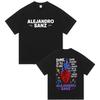 Rapper Alejandro Sanz Tour Album 2026 Print T Shirt Unisexs Unisexs Pop Music Fashion Short Sleeve Tshirts Streetwear Unisex