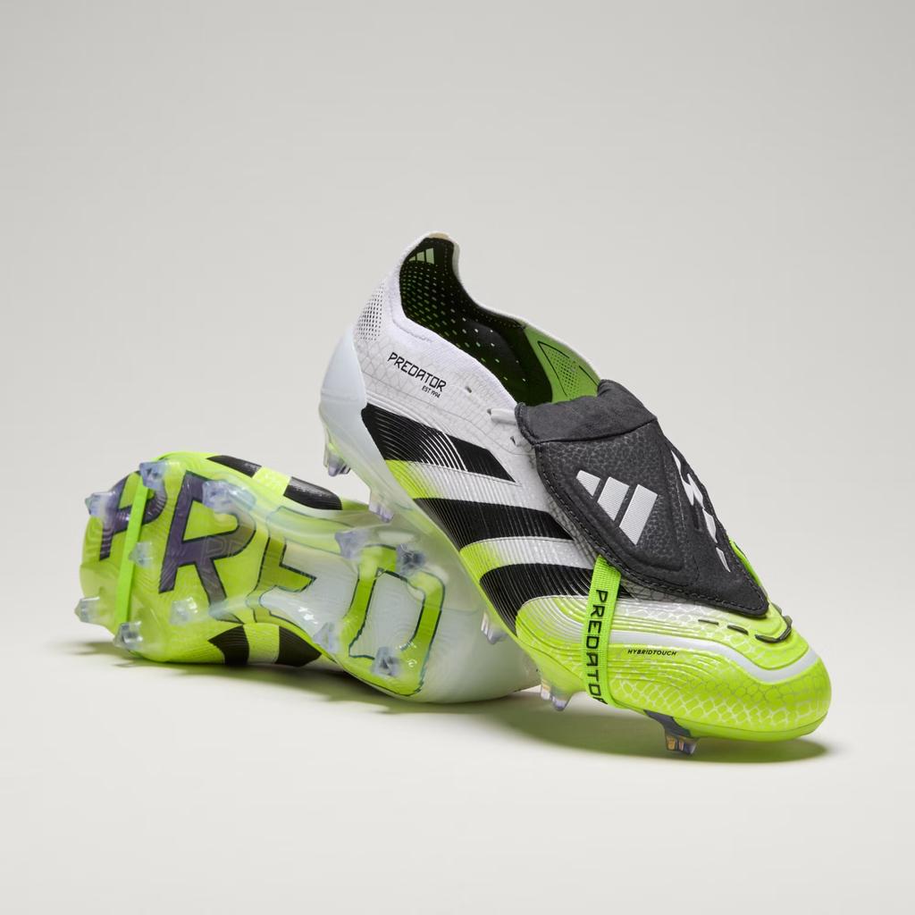 JI1092 adidas Predator Elite FT FG Cloud White Core Black Lucid Lemon (Men's)